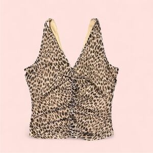 Leopard Print Sleeveless Top